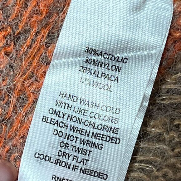 Anthropologie Lucy & Laurel Alpaca Blend Warm Toned Cardigan Sweater Sz Womens S - Picture 7 of 8